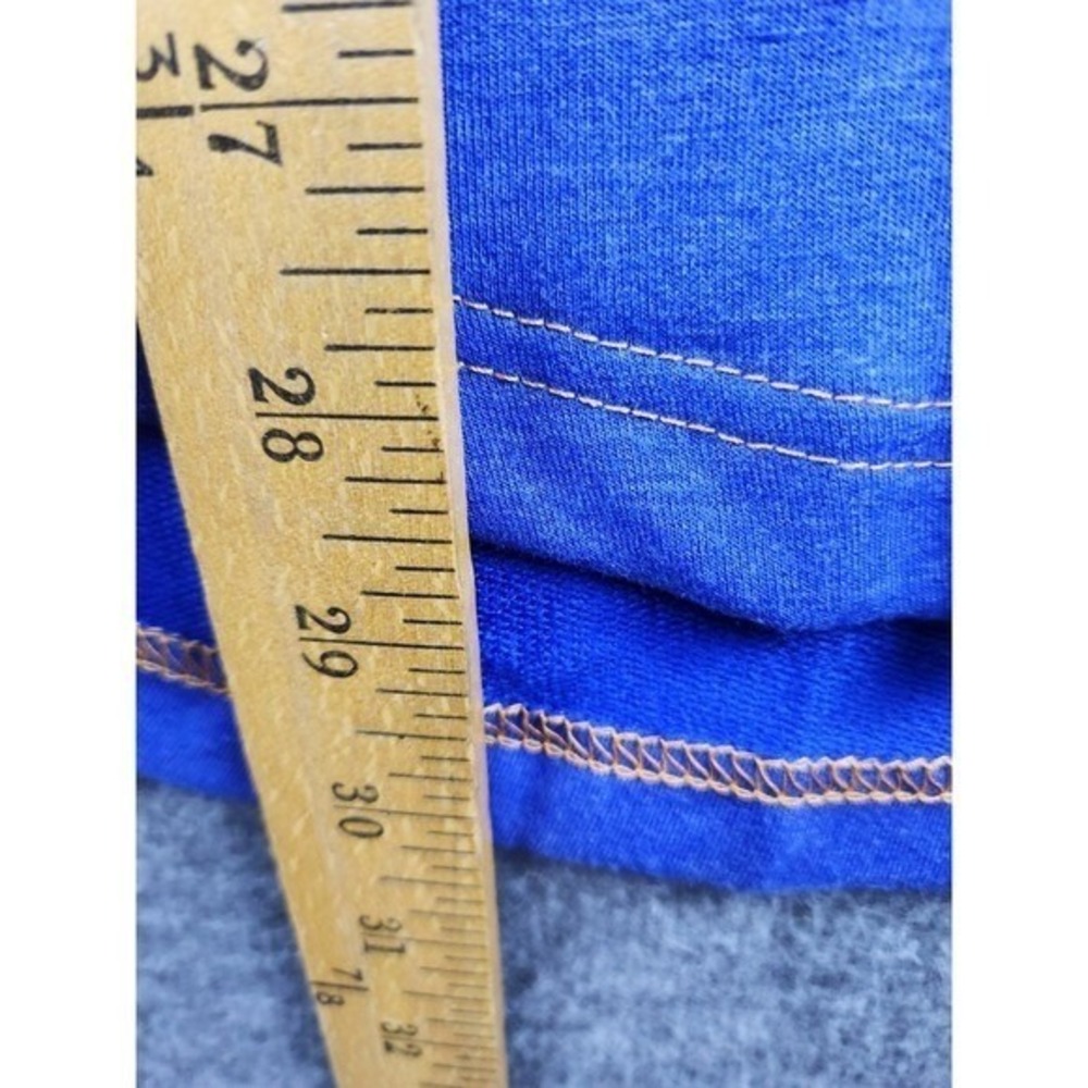 True Fan New York Mets Royal Blue Baseball Hoodie Button Neck Size Medium - Picture 11 of 11